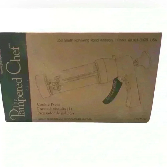 PAMPERED CHEF ~  COOKIE PRESS ~ 16 Discs & Instructions Like new condition - Picture 4 of 6